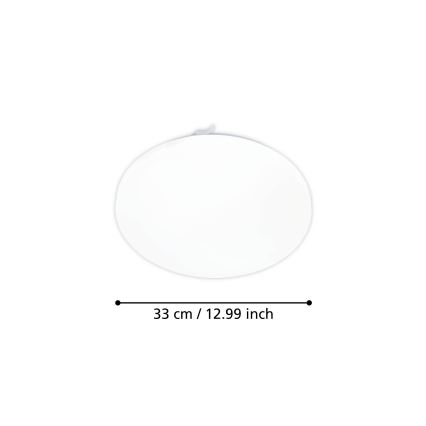 Eglo 75449 - LED stropno svetlo sa senzorom pokreta FRANIA-M LED/15,5W/230V 3000K prečnik 33 cm belo