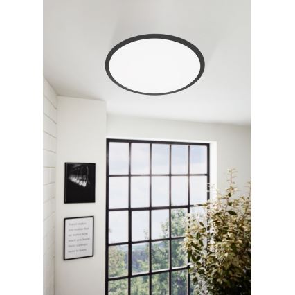 Eglo 75577 - prigušiva LED stropna svetiljka SALOBRENA-TW LED/32,5W/230V 2700-6500K prečnik 60 cm + daljinski upravljač