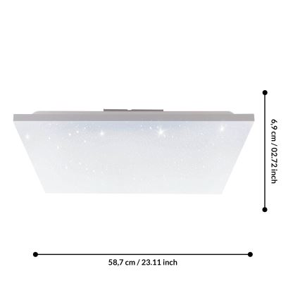 Eglo 75618 - LED nadgradni panel CALEMAR-S LED/32W/230V 4000K 60x60 cm