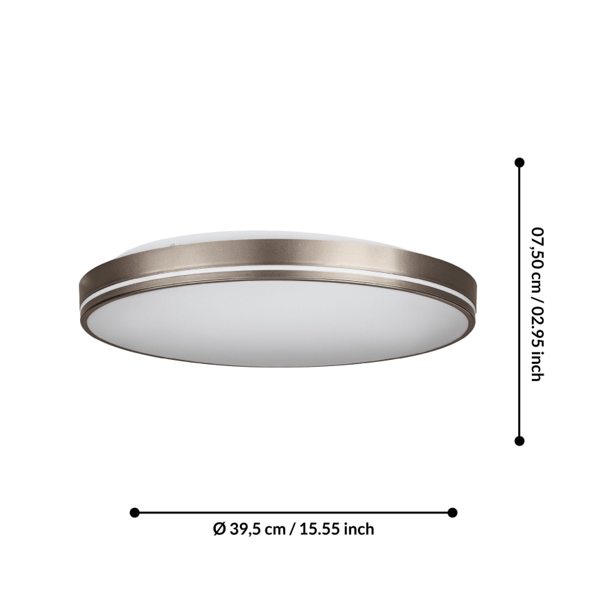Eglo - LED prigušiva stropno svetlo LED/22W/230V 3000-6500K + daljinski upravljač