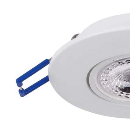Eglo 75763 - Komplet od 3 LED ugradne stropne svetiljke ZUJAR LED/3,4W/230V, bela