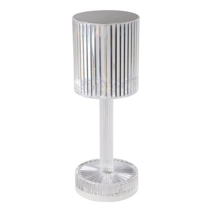 Eglo - LED RGB prigušiva punjiva stona lampa LED/800 mAh prozirna