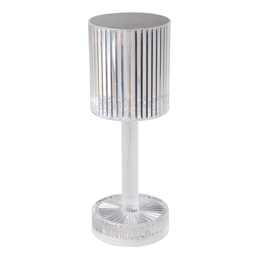 Eglo - LED RGB prigušiva punjiva stona lampa LED/800 mAh prozirna