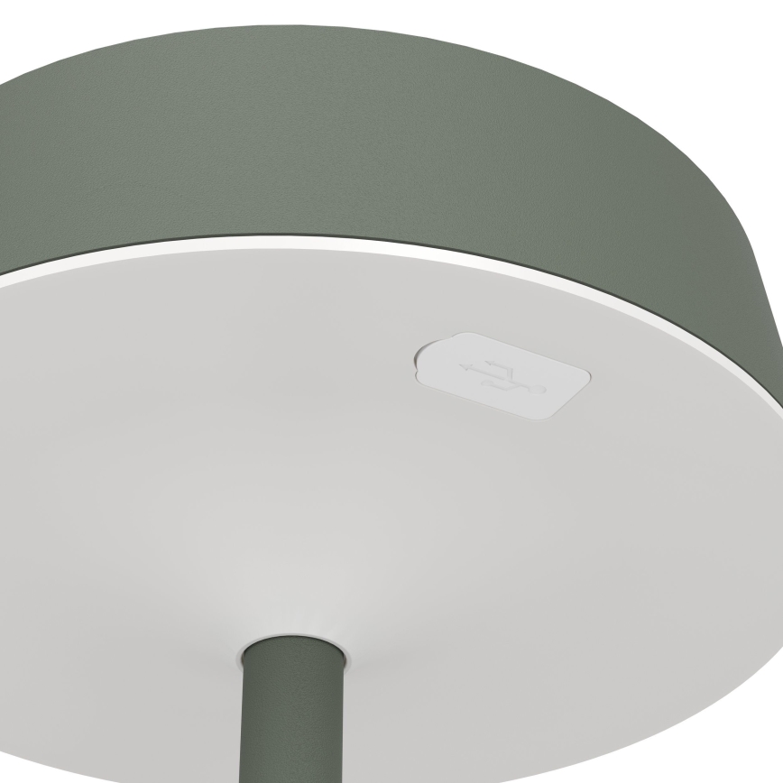 Eglo - LED prigušiva solarna punjiva dodirna stona lampa LED/3W/5V 3000-6000K 1800 mAh IP44 zelena