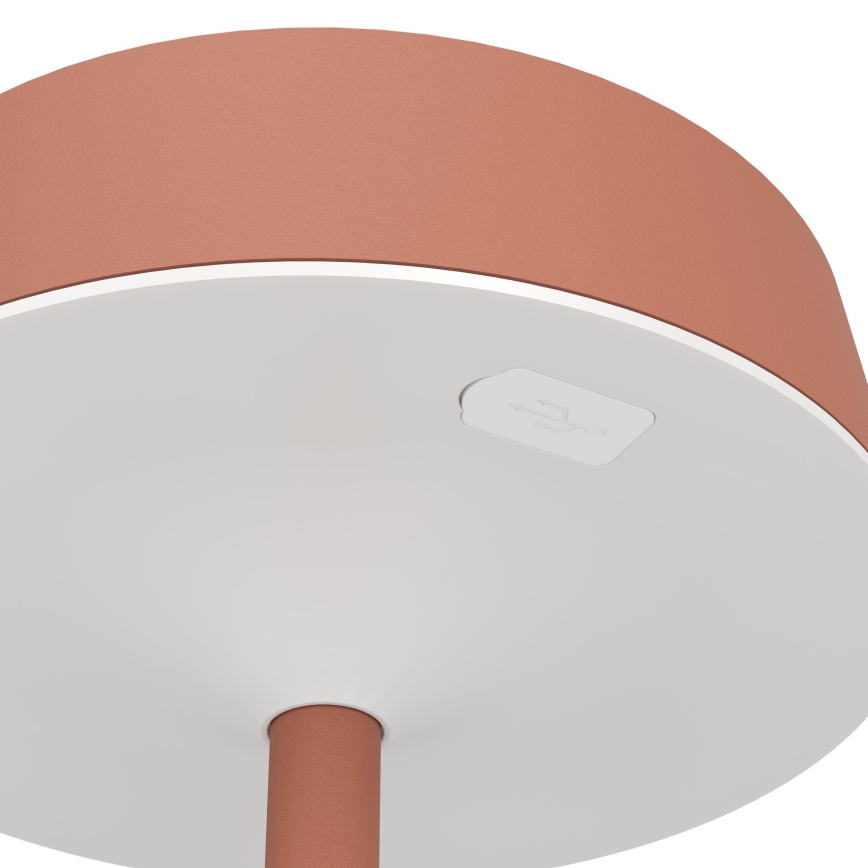 Eglo - LED prigušiva solarna punjiva stona lampa na dodir LED/3W/5V 3000-6000K 1800 mAh IP44 narandžasta