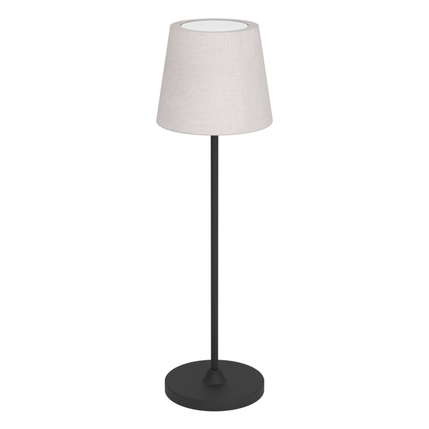 Eglo - LED prigušiva dodirna punjiva stona lampa LED/3,8W/5V 2400/3000/4000K 2000 mAh crna/krem