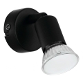 Eglo 780457 - LED zidna spot svetiljka ESCALERA 1xGU10/2,8W/230V 3000K crna