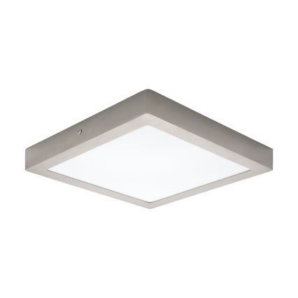 Eglo 78218 - LED plafonsko svetlo FUEVA LED/22W/230V 30x30 cm mat hrom