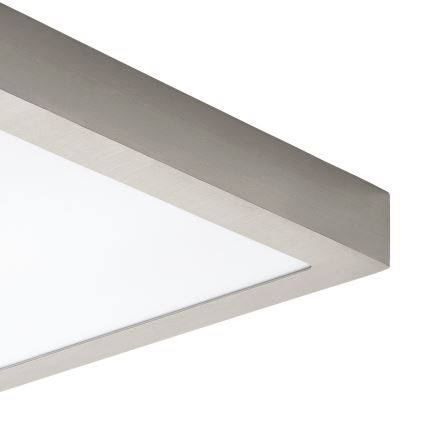 Eglo 78218 - LED plafonsko svetlo FUEVA LED/22W/230V 30x30 cm mat hrom