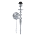 Eglo 78317 - Zidna lampa BEDWORTH, 1x E27/60W/230V, sjajni hrom