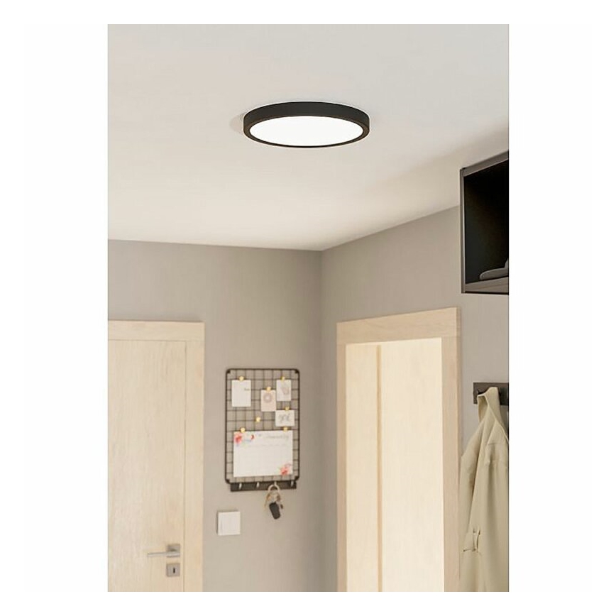 Eglo 78677 - LED plafonsko svetlo FUEVA LED/20,5W/230V Ø 28,5 cm crna
