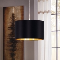 Eglo 78691 - Luster na sajli MASERLO 1xE27/60W/230V prečnik 38 cm crna/bakrena