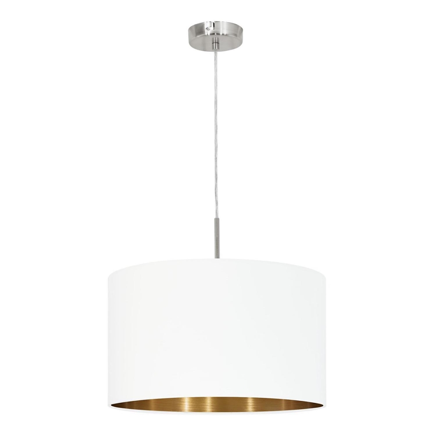 Eglo 78695 - Luster na sajli PASTERI 1xE27/60W/230V bela
