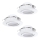 Eglo 78755 - SET 3x LED ugradna plafonska svetiljka PINEDA LED/6W/230V 3000K bela