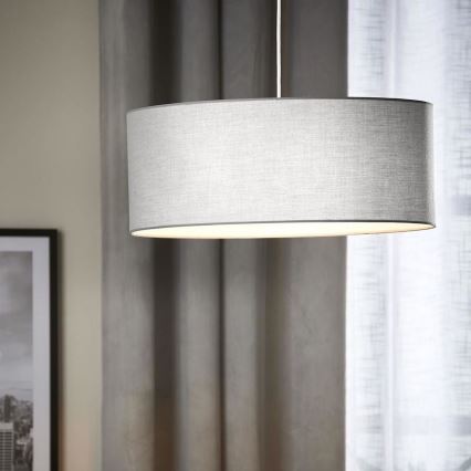 Eglo 79067 - Luster na sajli SITIA 3xE27/60W/230V siva