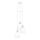 Eglo 79083 - Luster na sajli BYRON 3xE27/60W/230V beo