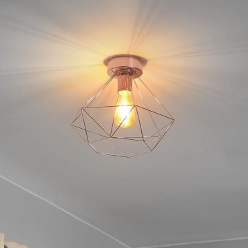 Eglo 79256 - Plafonsko svetlo BYRON 1xE27/60W/230V u bakarnoj boji