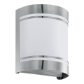 Eglo 79283 - Spoljno zidno svetlo CERNO 1xE27/40W/230V sjajni hrom IP44