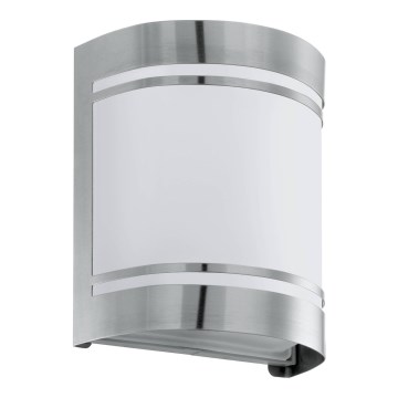 Eglo 79283 - Spoljno zidno svetlo CERNO 1xE27/40W/230V sjajni hrom IP44