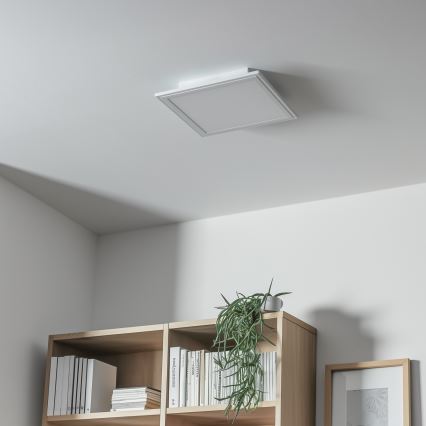 Eglo 79322 - prigušiva LED stropna svetiljka SALOBRENA LED/16W/230V 4000K 30x30 cm bela