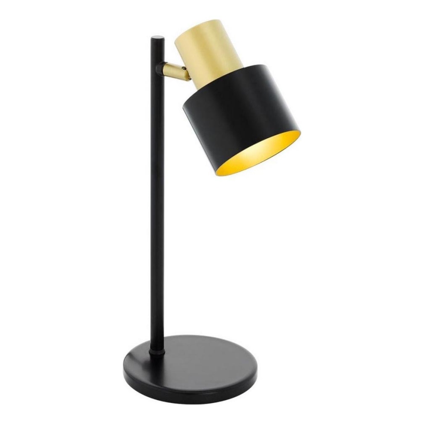 Eglo 79375 - Stona lampa FIUMARA 1xE27/60W/230V crna/zlatna