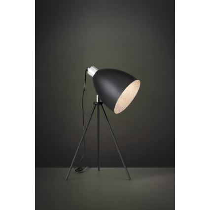Eglo 79378 - Stona lampa MAREPERLA 1xE27/60W/230V crna