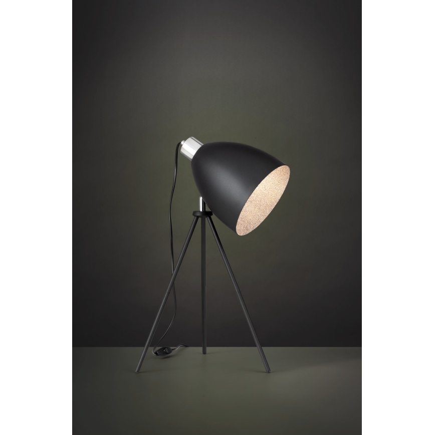 Eglo 79378 - Stona lampa MAREPERLA 1xE27/60W/230V crna
