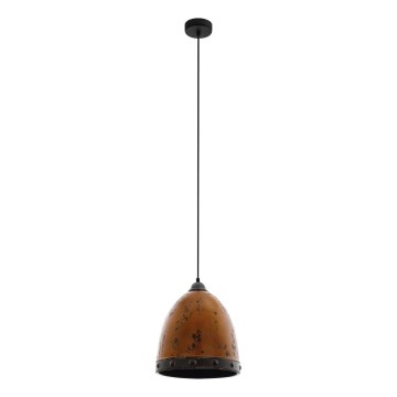 Eglo 79441 - Viseći luster REDHILL na lanku, 1xE27/60W/230V, smeđa