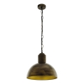 Eglo 79442 - Luster na lancu GOLDING 1xE27/60W/230V patina