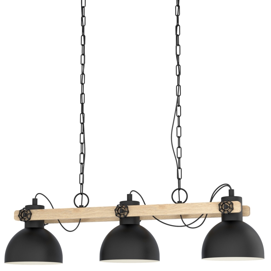 Eglo 79896 - Luster na lancu LUBENHAM 3xE27/28W/230V