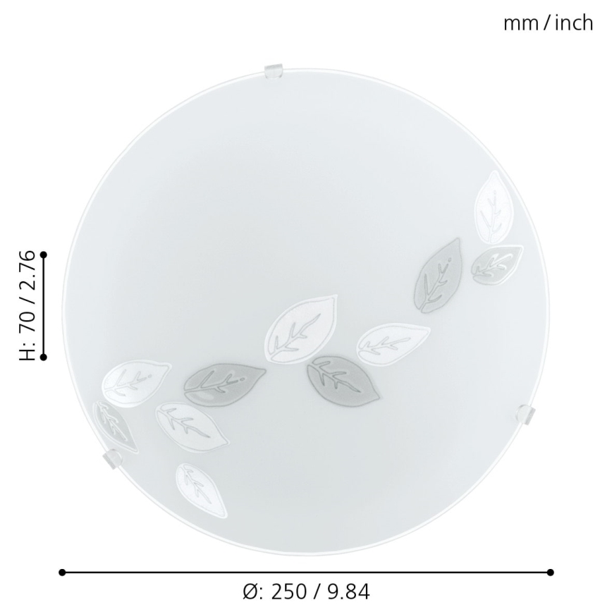 Eglo - Plafonsko svetlo 1xE27/25W/230V