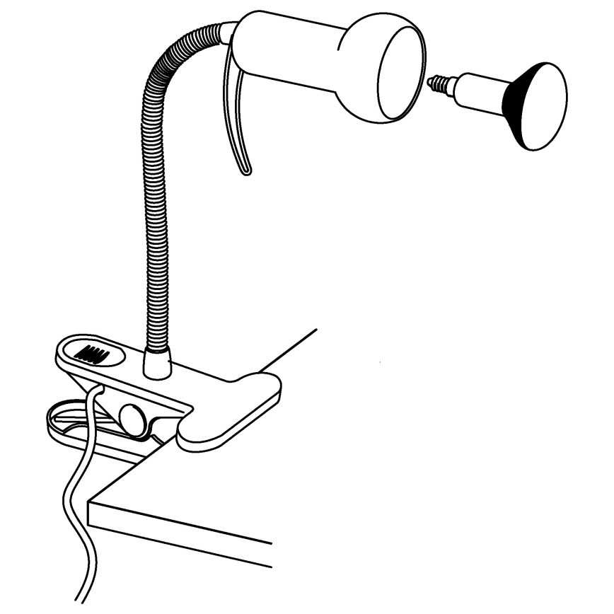 Eglo - Lampa sa klipsom 1xE14/40W/230V