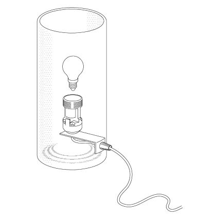 Eglo - Stona lampa 1xE14/60W/230V