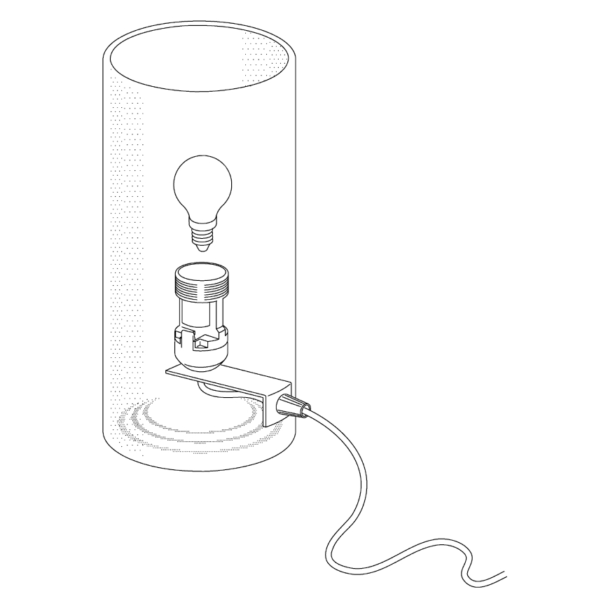 Eglo - Stona lampa 1xE14/60W/230V