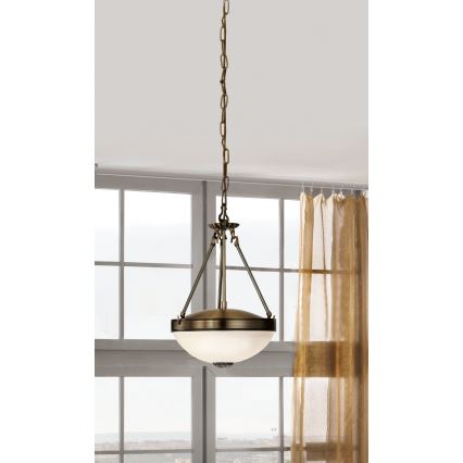 EGLO - Luster na lancu 2xE27/60W/230V bronzan