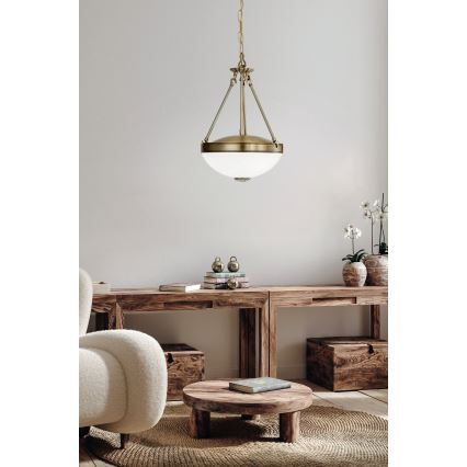 EGLO - Luster na lancu 2xE27/60W/230V bronzan