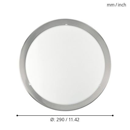 EGLO - Plafonska svetiljka 1xE27/60W