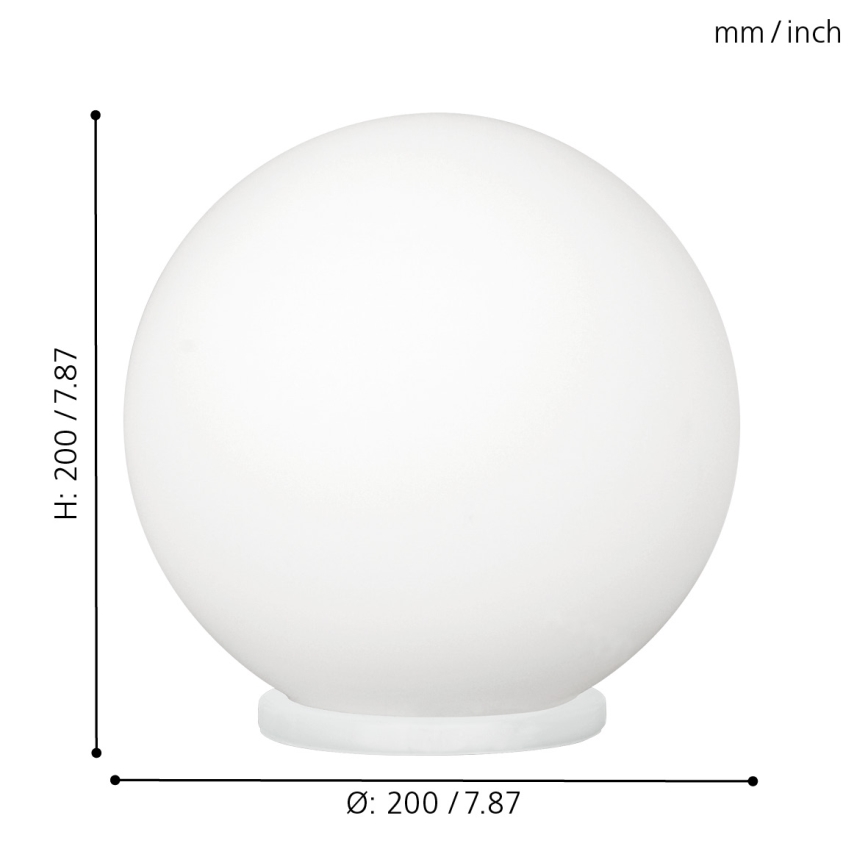 EGLO - Stona lampa 1xE27/60W/230V prečnik 20 cm