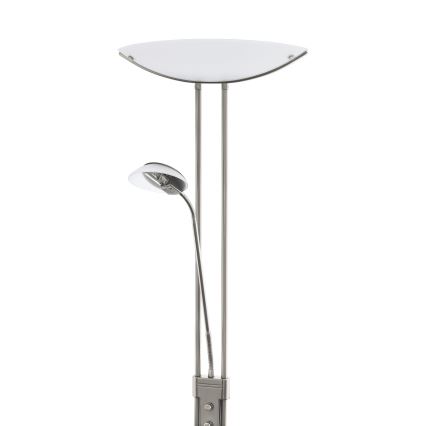 EGLO - Podna lampa BAYA sa prigušivačem 1xR7s/230W+1xG9/33W mat hrom