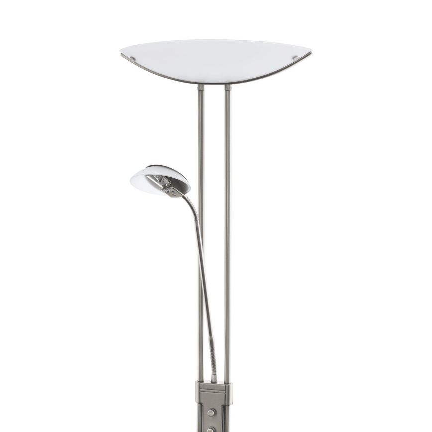 EGLO - Podna lampa BAYA sa prigušivačem 1xR7s/230W+1xG9/33W mat hrom