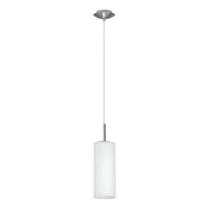 EGLO - Luster na sajli 1xE27/60W bela