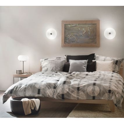 EGLO - Plafonska svetiljka OPTICA 2xE27/60W/230V, opalno staklo, prečnik 35 cm