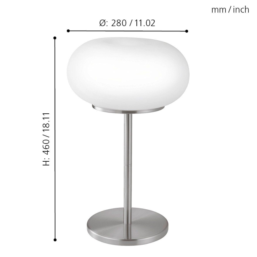EGLO - Stona lampa OPTICA 2xE27/60W prečnik 28 cm