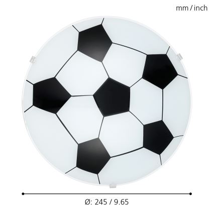 Eglo - Dečije plafonsko svetlo E27/60W/230V