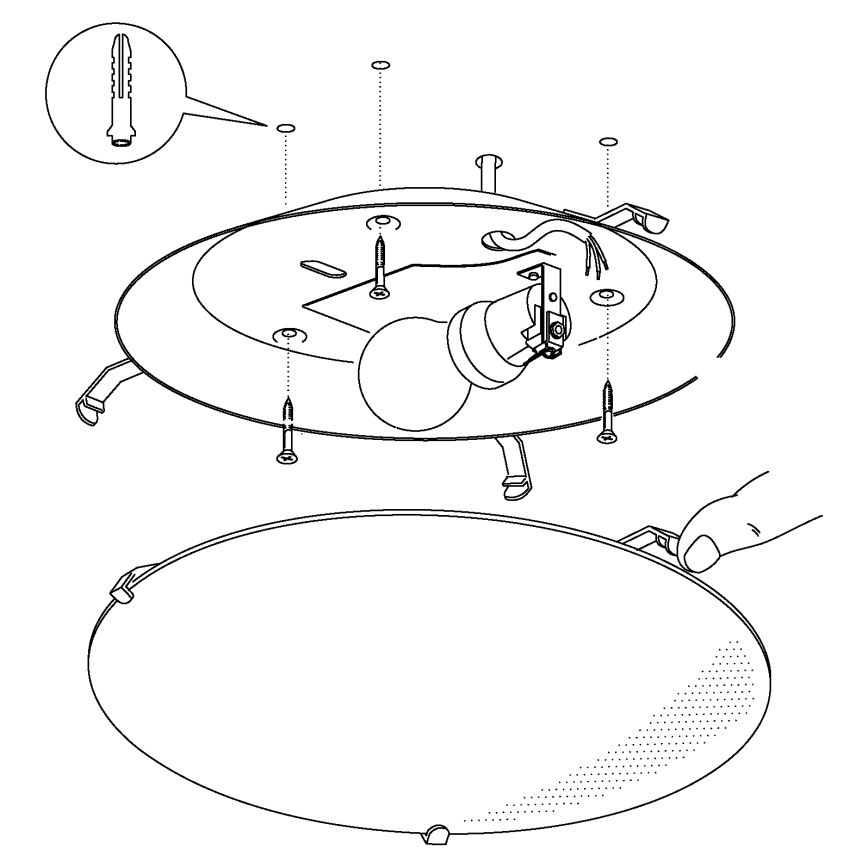 Eglo - Dečije plafonsko svetlo E27/60W/230V