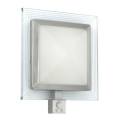 EGLO 88163 - Spoljašnje zidno svetlo sa senzorom PALI 1xE27/15W + LED/1,28W IP44