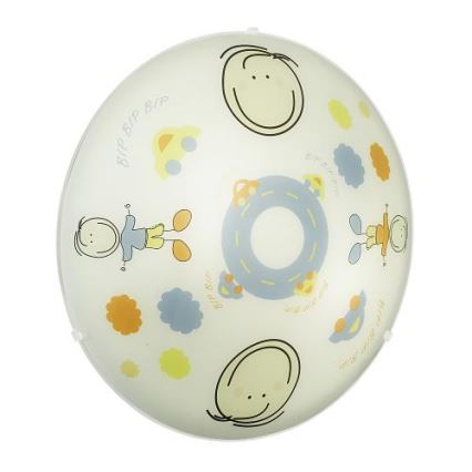 EGLO 88972 - Dečije plafonsko svetlo JUNIOR 2  2xE27/60W šareno