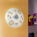 EGLO 88972 - Dečije plafonsko svetlo JUNIOR 2 2xE27/60W višebojno