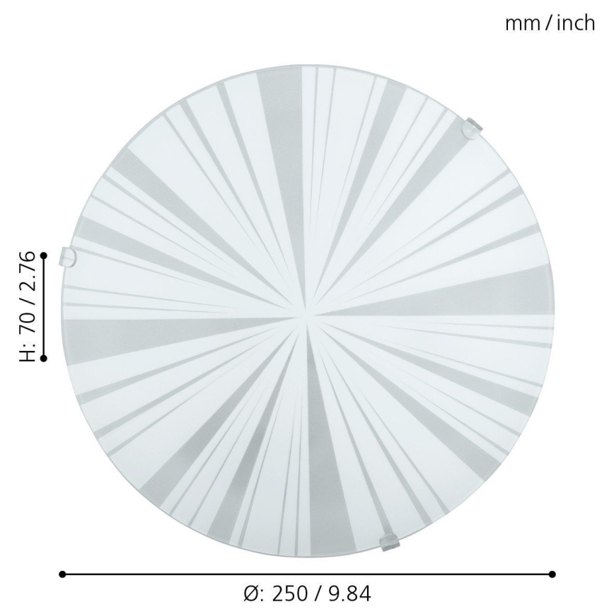 Eglo - Plafonsko svetlo 1xE27/60W/230V