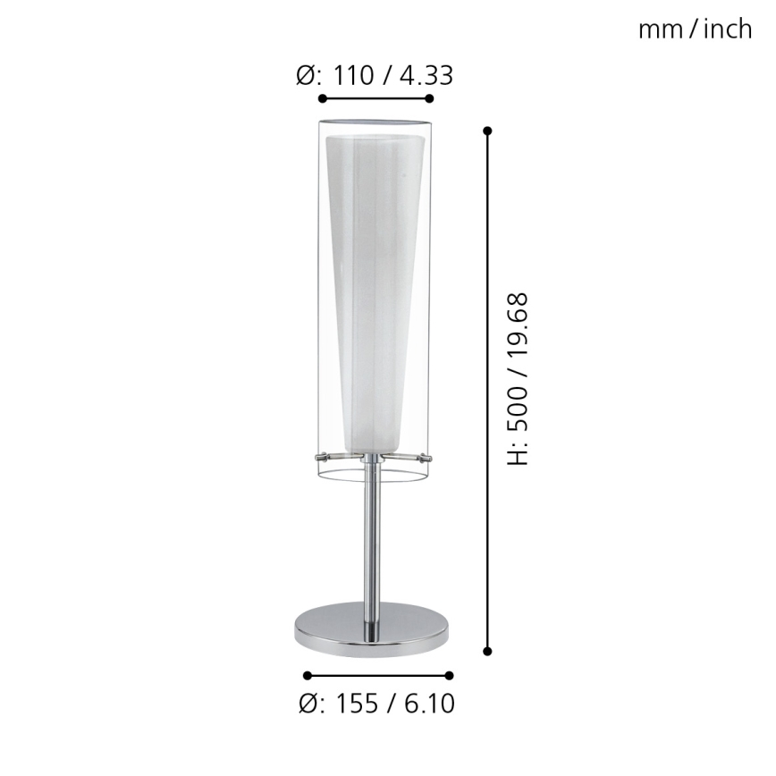 EGLO - Stona lampa 1xE27/60W/230V